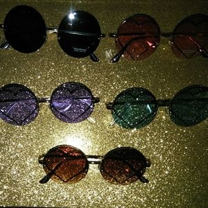 Red " Heart Me" shades